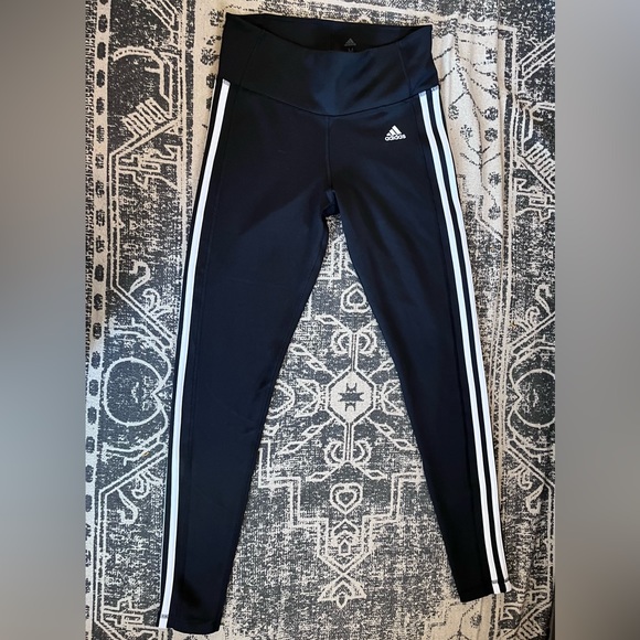 adidas Pants - Adidas Black High Waisted Athletic Leggings: Size M